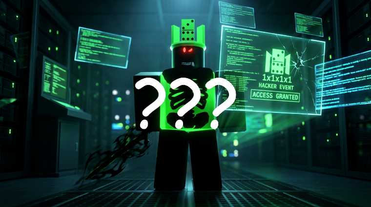 Hacker Part 2 event art with the King 1x1x1x1 silhouette and an Access Granted screen